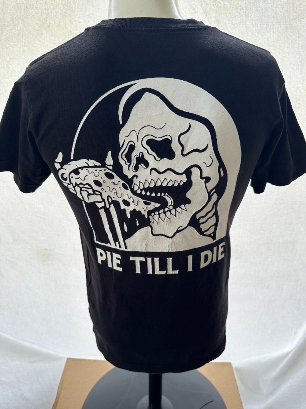 Lurking Class Pizza Pie Till I Die Men's Black T Shirt Size Small
